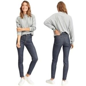 Everlane‎ High Rise Skinny Cotton Dark Indigo Wash Regular Denim Jeans Size 27